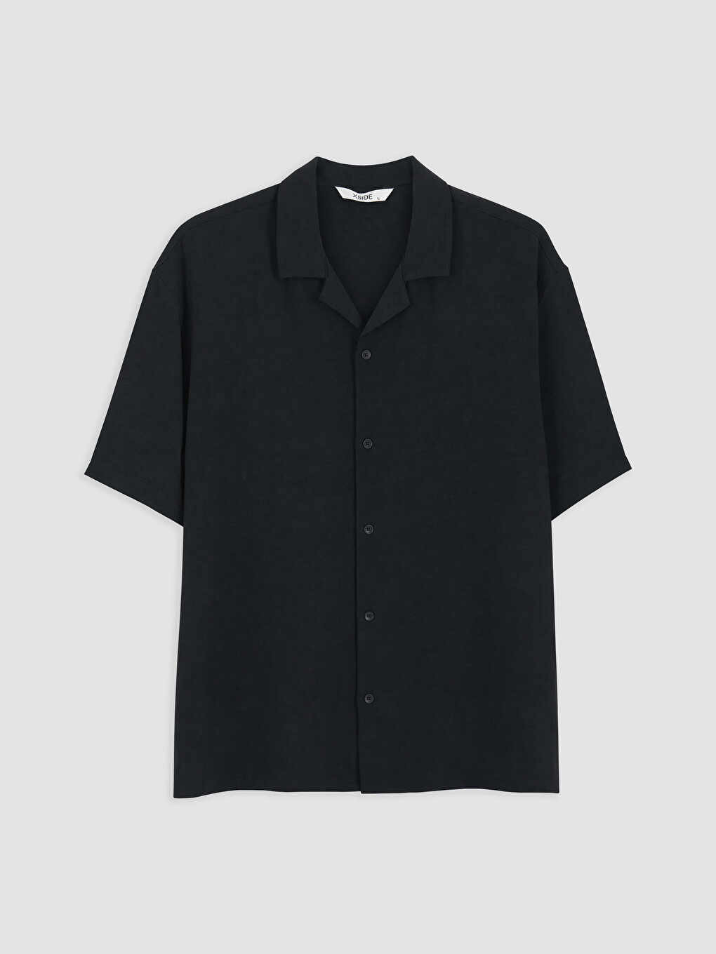 Regular Fit Men's Short Sleeve Crinkle Shirt-4