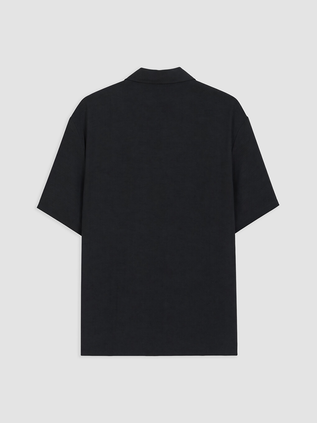 Regular Fit Men's Short Sleeve Crinkle Shirt-5