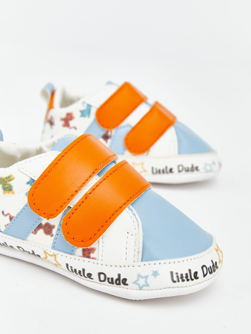 Baby Boy WHITE Pram Shoes-2