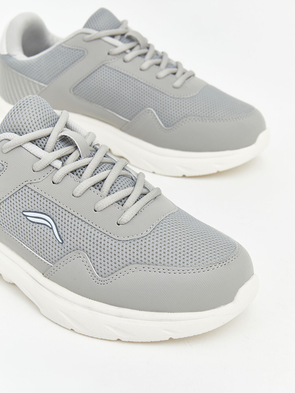 Gri Bağcıklı Erkek Spor Ayakkabı-1