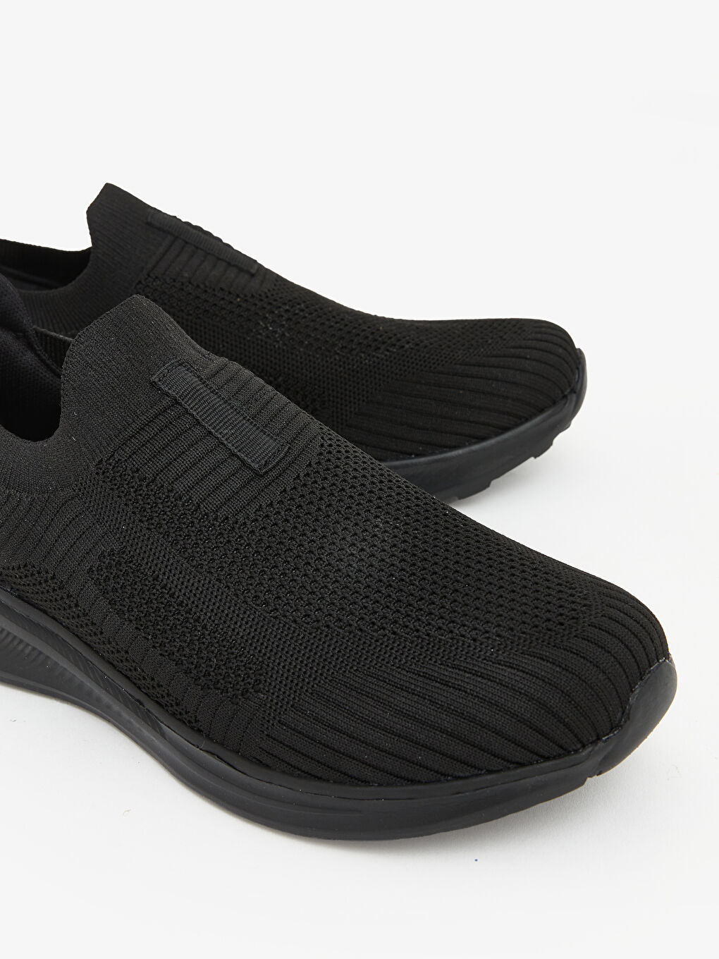 Siyah File Detaylı Erkek Spor Ayakkabı-2