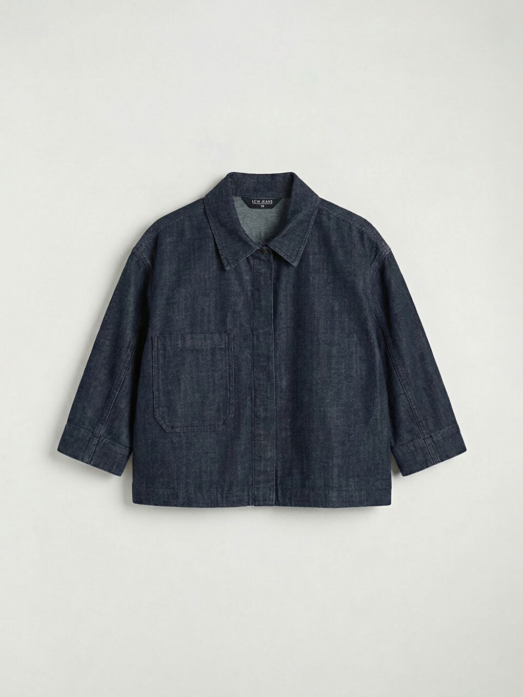 Woman INDIGO Denim Shirt-4