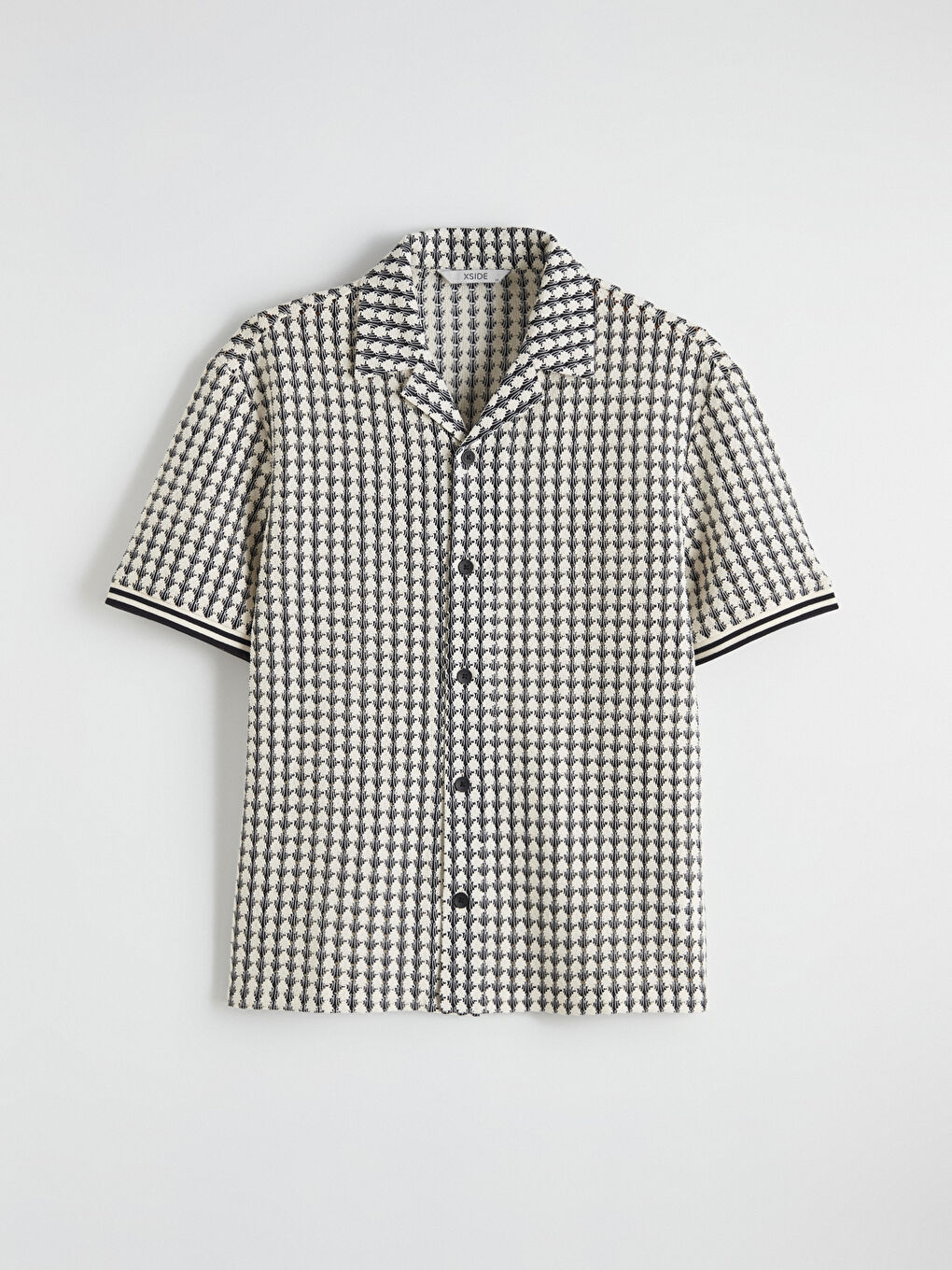 Loose Fit Patterned Men's Shirt-5