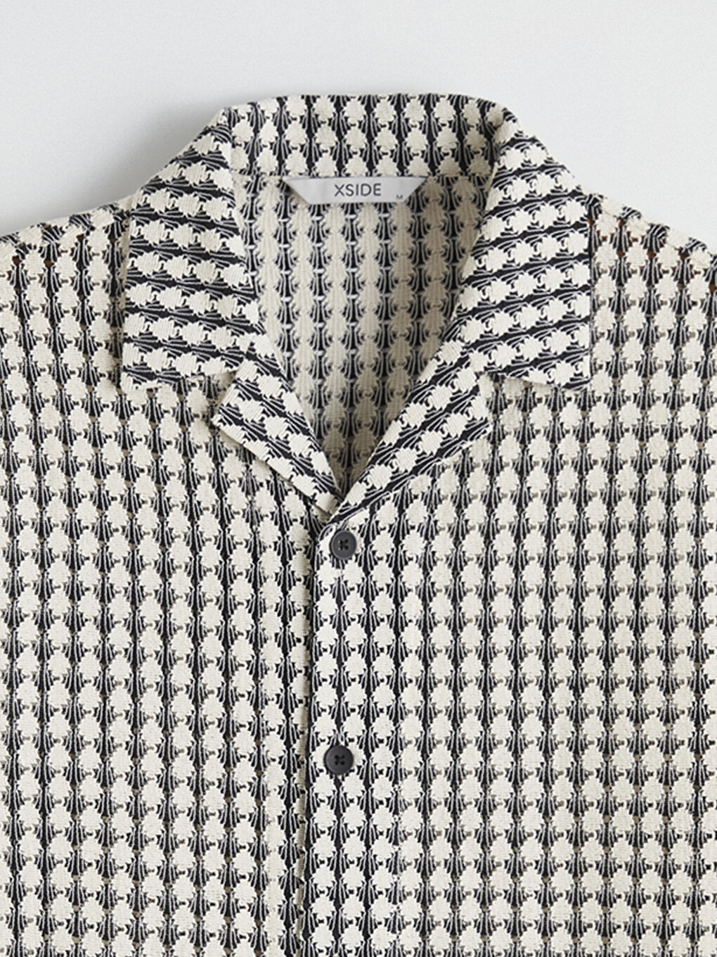 Loose Fit Patterned Men's Shirt-6