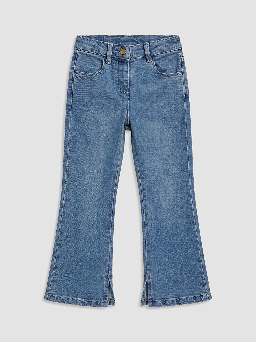 Elastic Waist Girls' Jeans