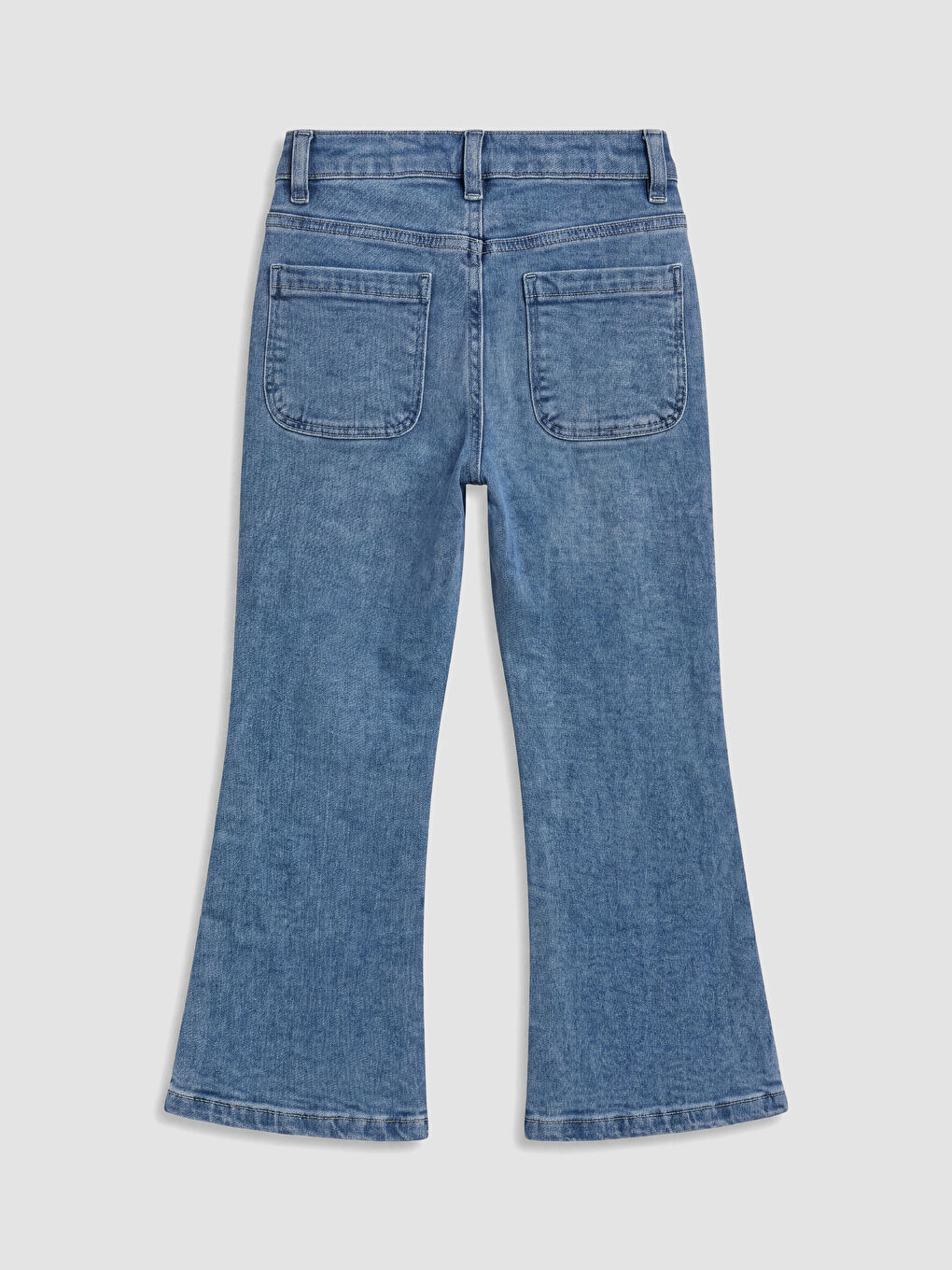 Elastic Waist Girls' Jeans-1