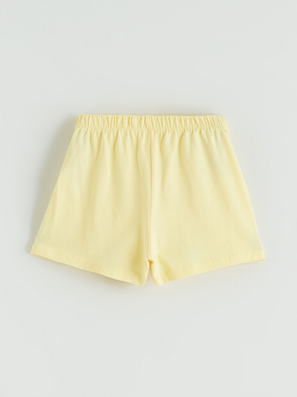 Sarı Baskılı Kız Çocuk Tişört ve Şort-4