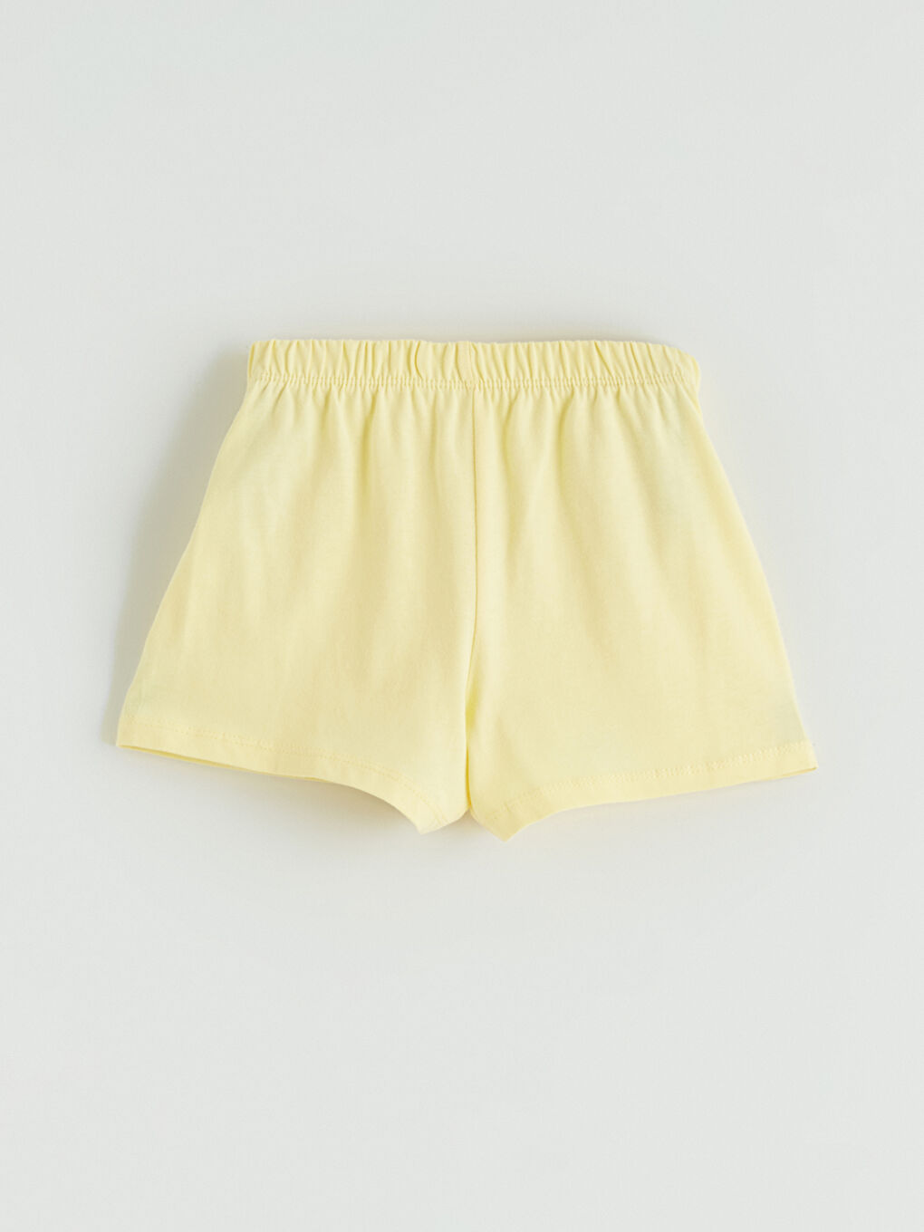 Sarı Baskılı Kız Çocuk Tişört ve Şort-6