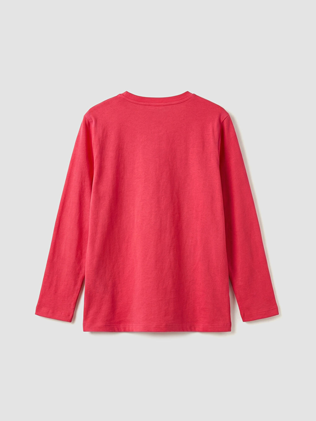 Fuşya Bisiklet Yaka Baskılı Kız Çocuk Pijama Üst-1