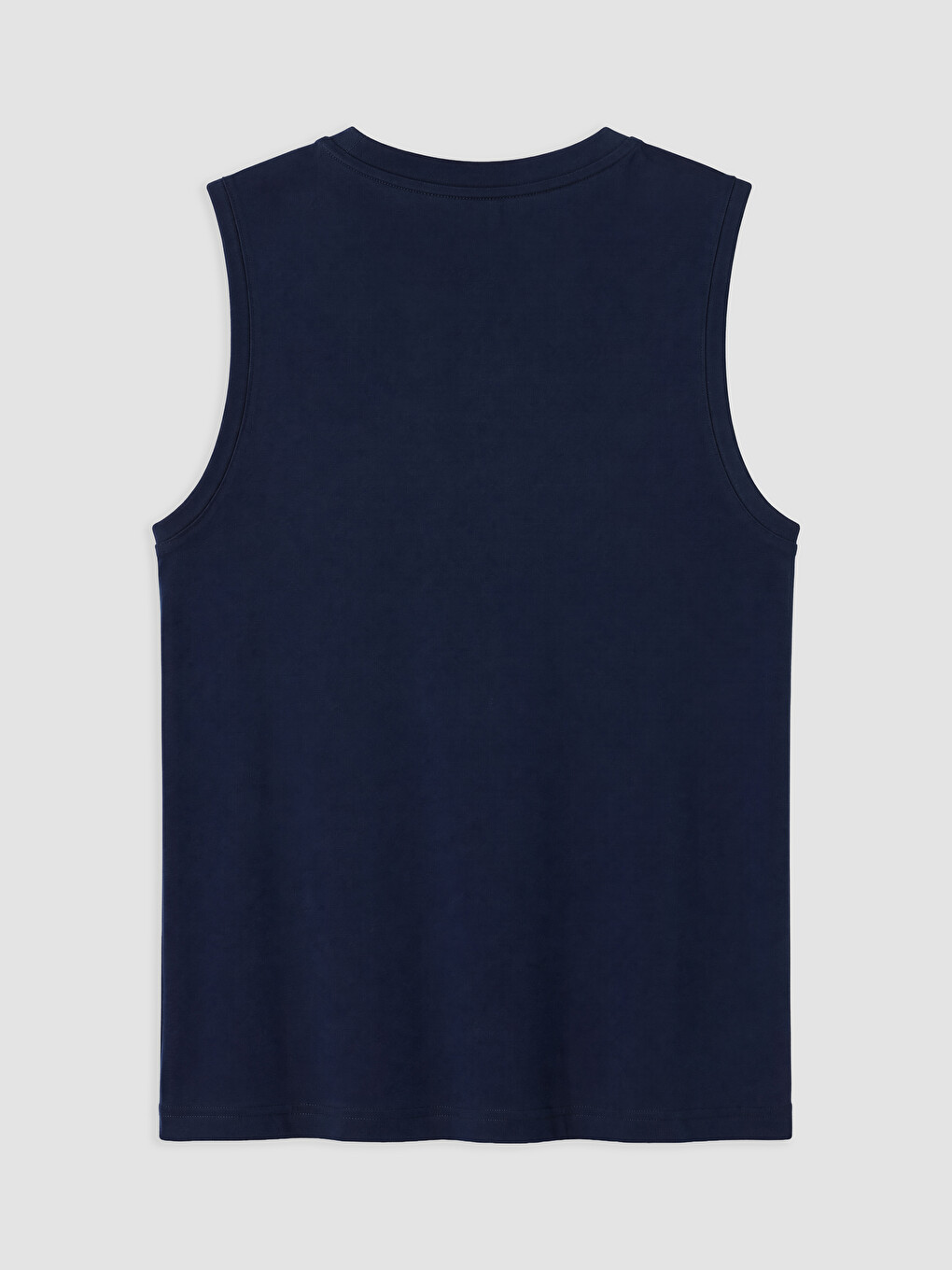 Tricou Fără Mâneci Imprimat Cu Guler Rotund Pentru Bărbați-1