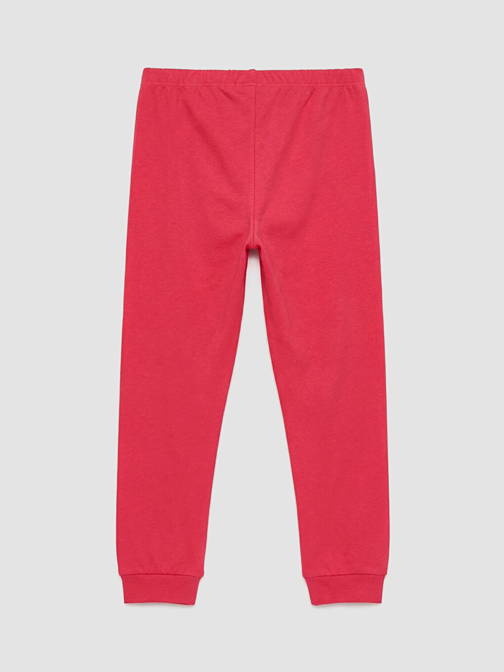 Fuşya Bisiklet Yaka Baskılı Kız Çocuk Pijama Takımı-4