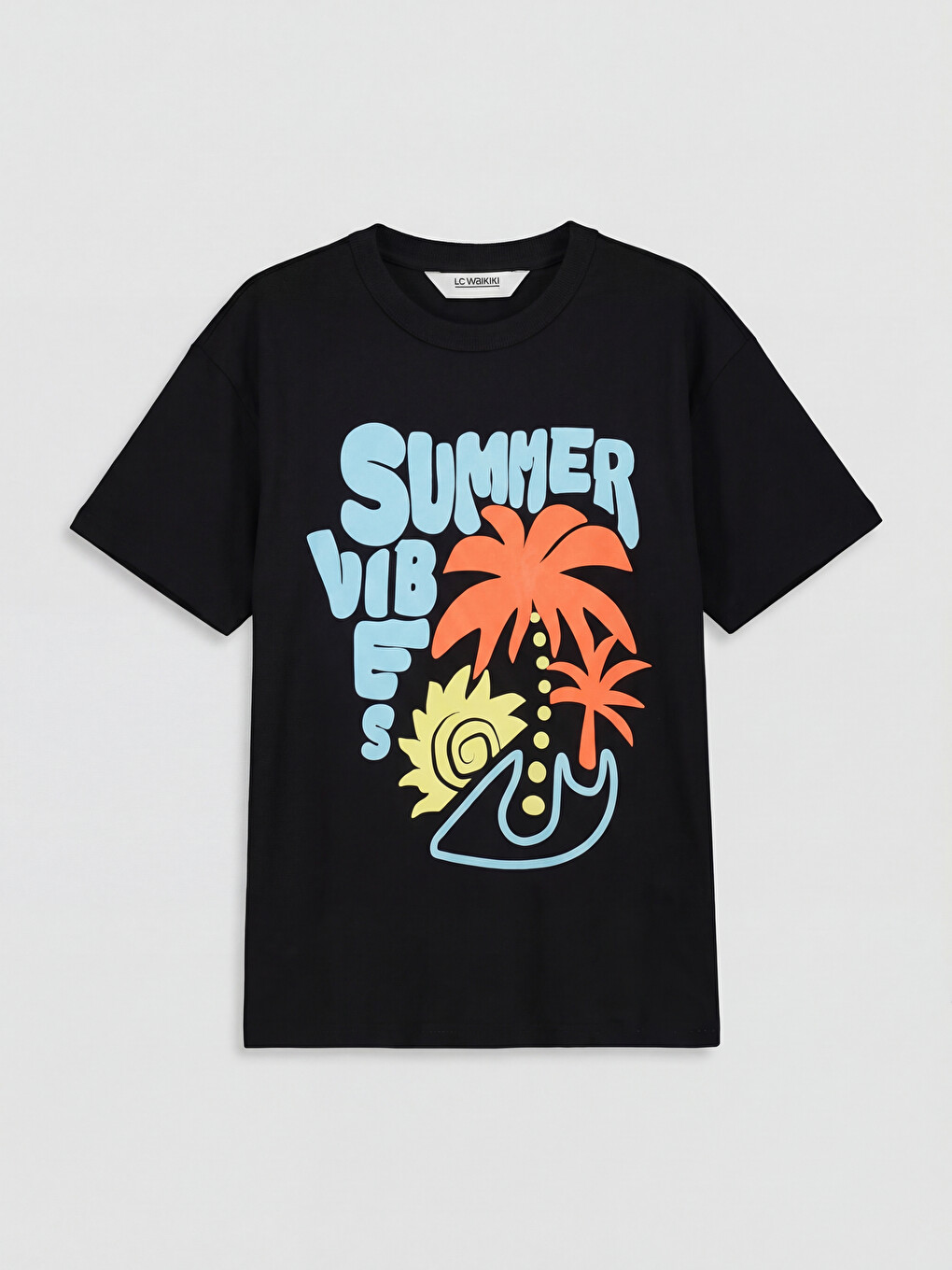 Crew Neck Printed Boys' T-shirt-2
