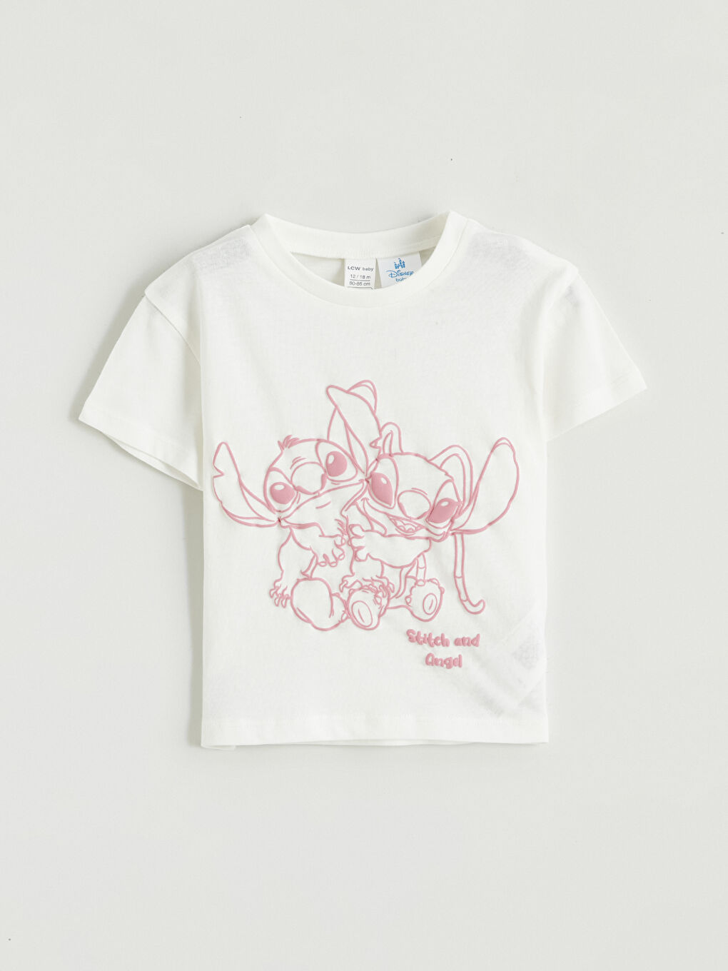 Lilo & Stitch Baskılı Kız Bebek Tişört Ve Tayt-1