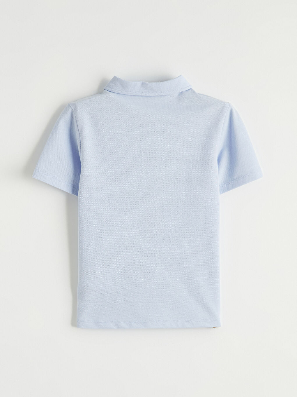 Mavi Polo Yaka Basic Erkek Çocuk Tişört-2