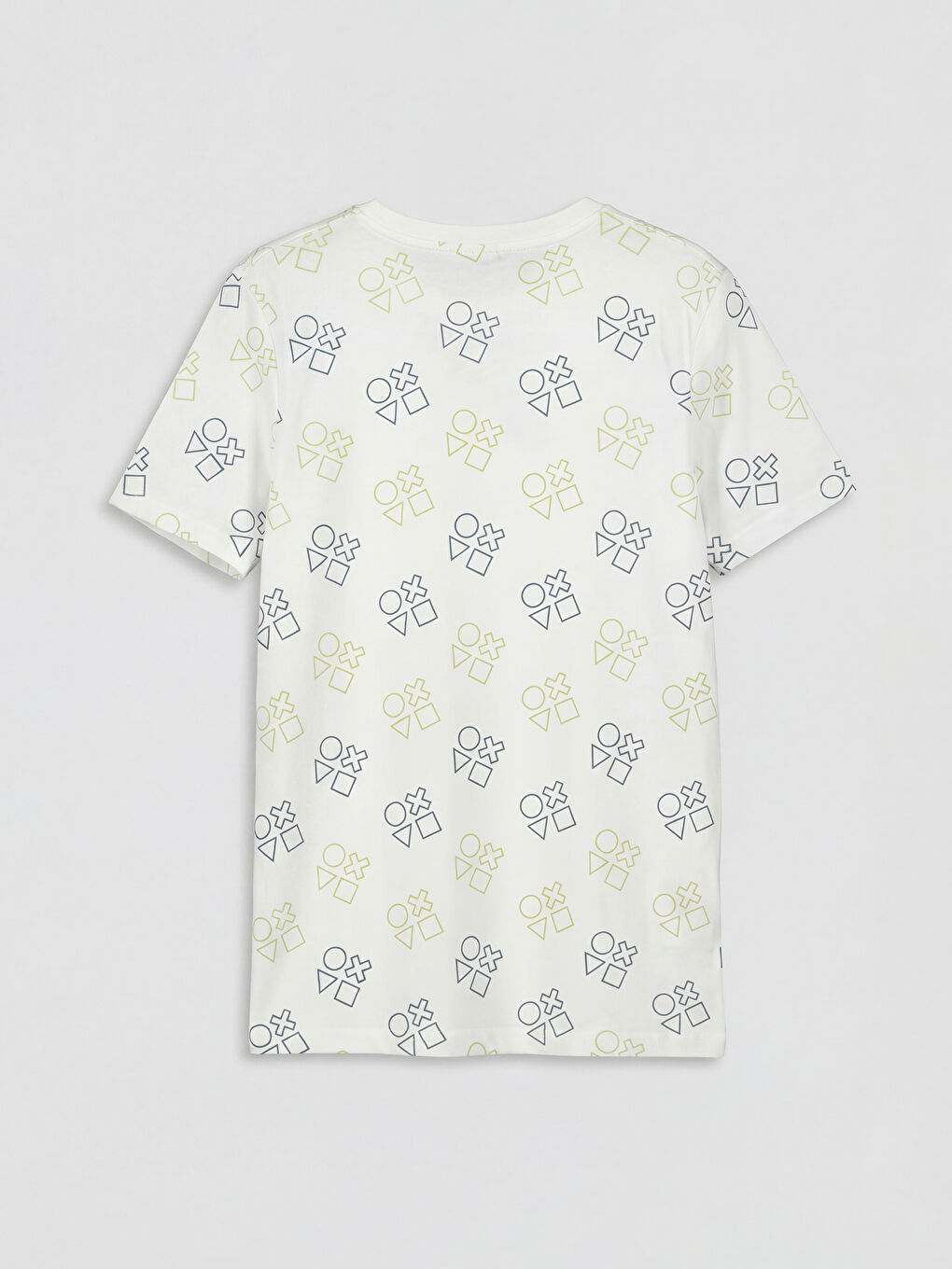 Beyaz Playstation Baskılı Erkek Çocuk Şortlu Pijama Takımı-2