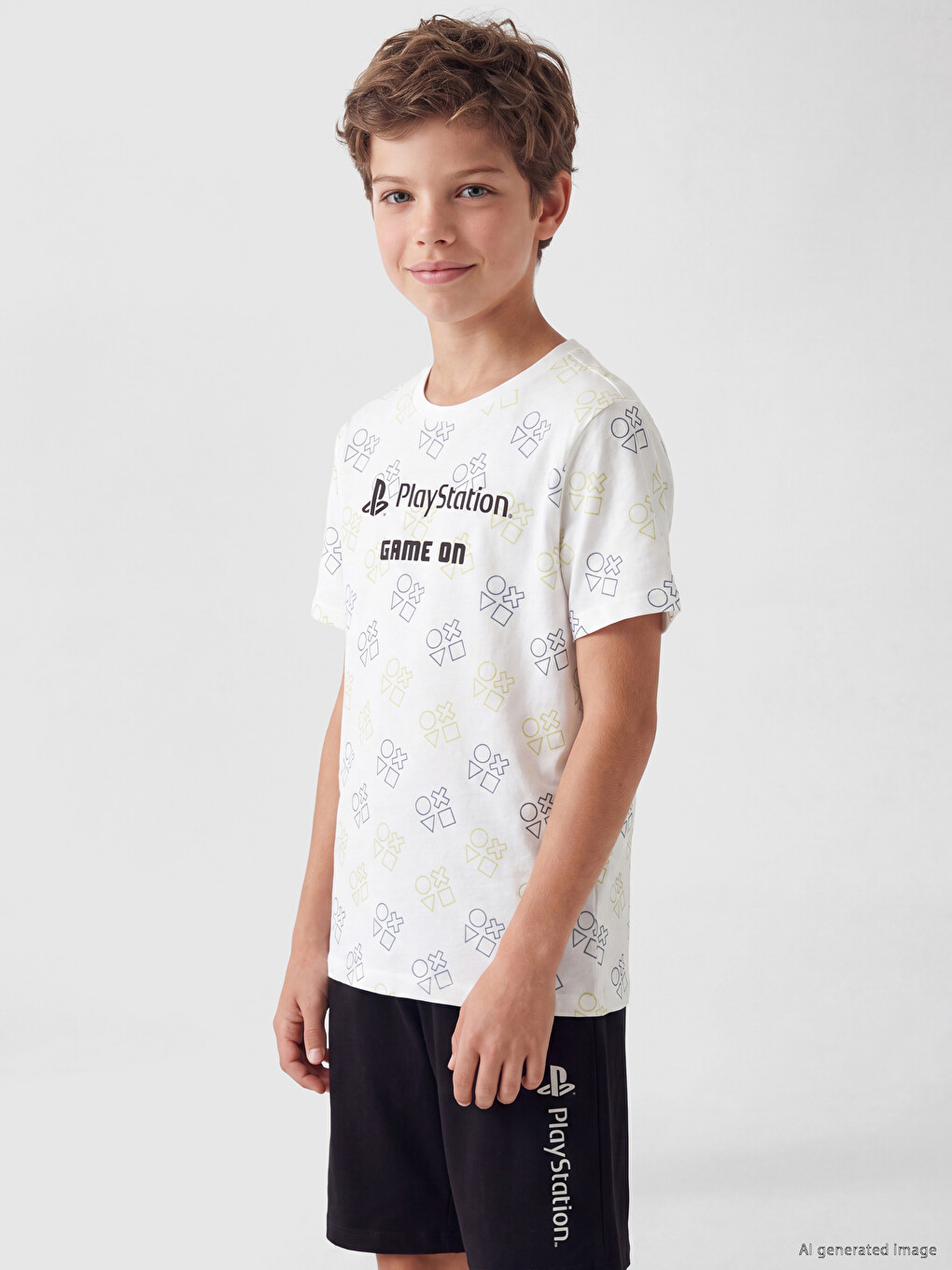 Playstation Printed Boys' Shortie Pyjamas Set