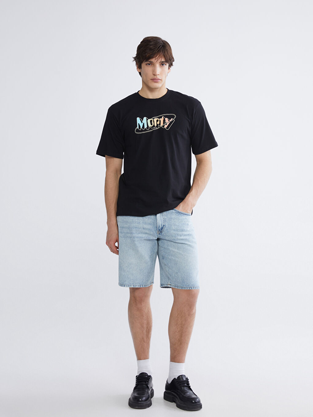 Rick and Morty Printed Jersey Men's T-Shirt-1