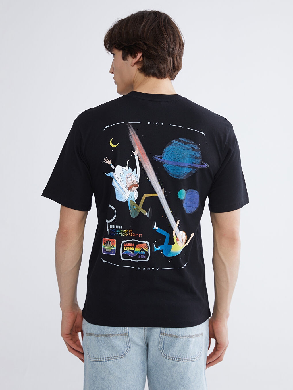 Rick and Morty Printed Jersey Men's T-Shirt-3
