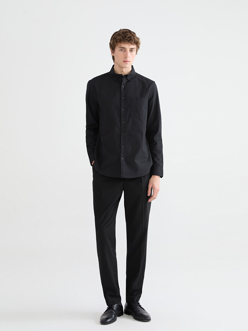 Men's Regular Fit Oxford Shirt-1