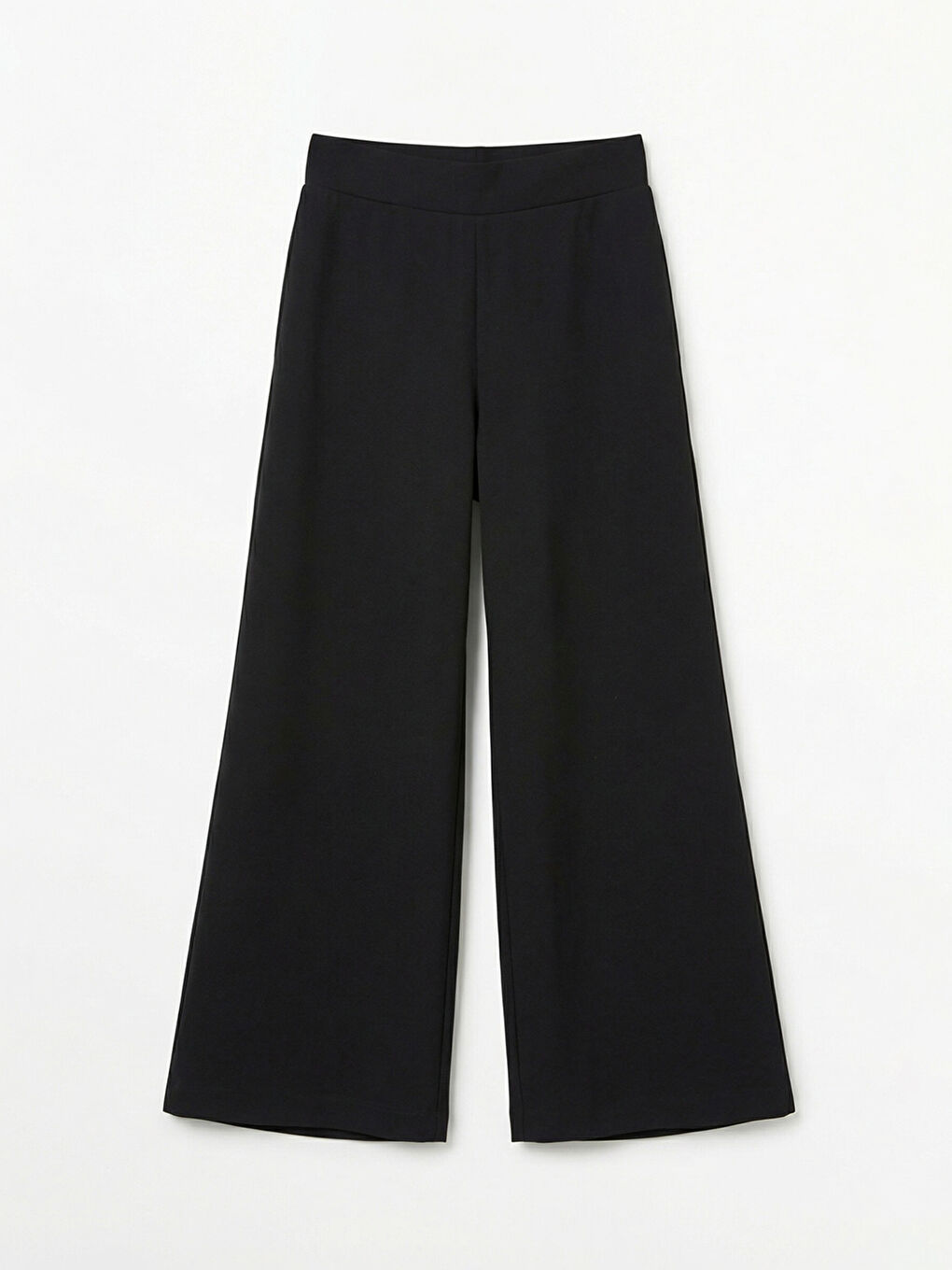 Elasticated Waist Wide Leg Women's Trousers-4