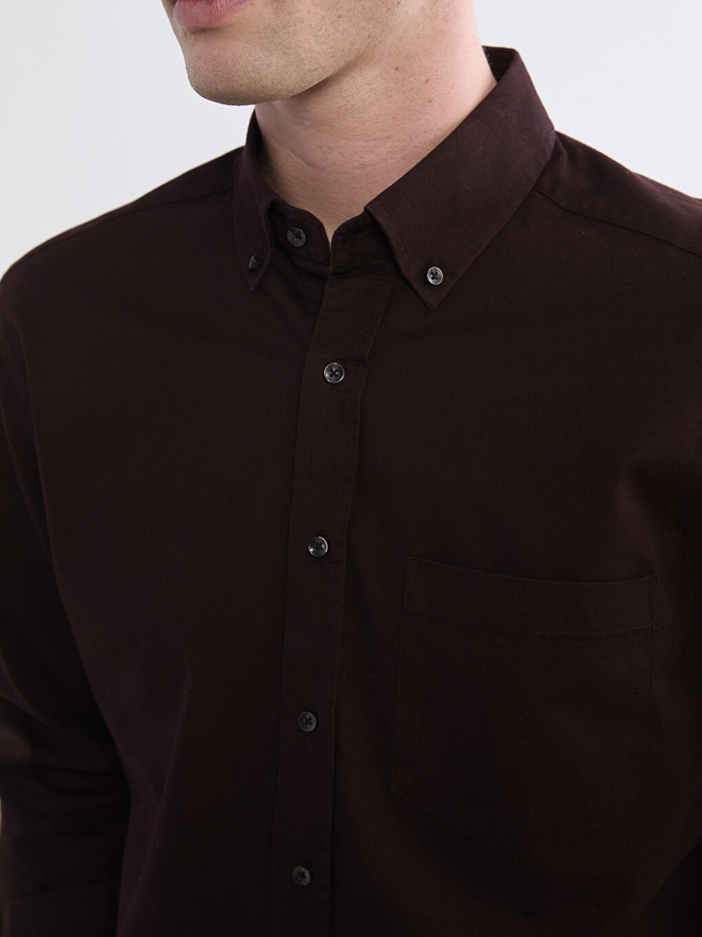 Men's Regular Fit Gabardine Shirt-2