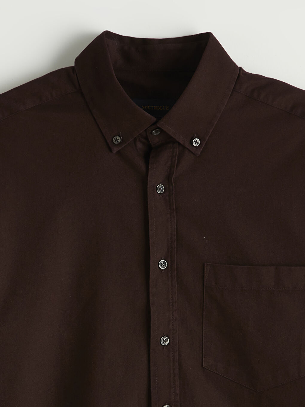 Kahverengi Regular Fit Gabardin Erkek Gömlek-1