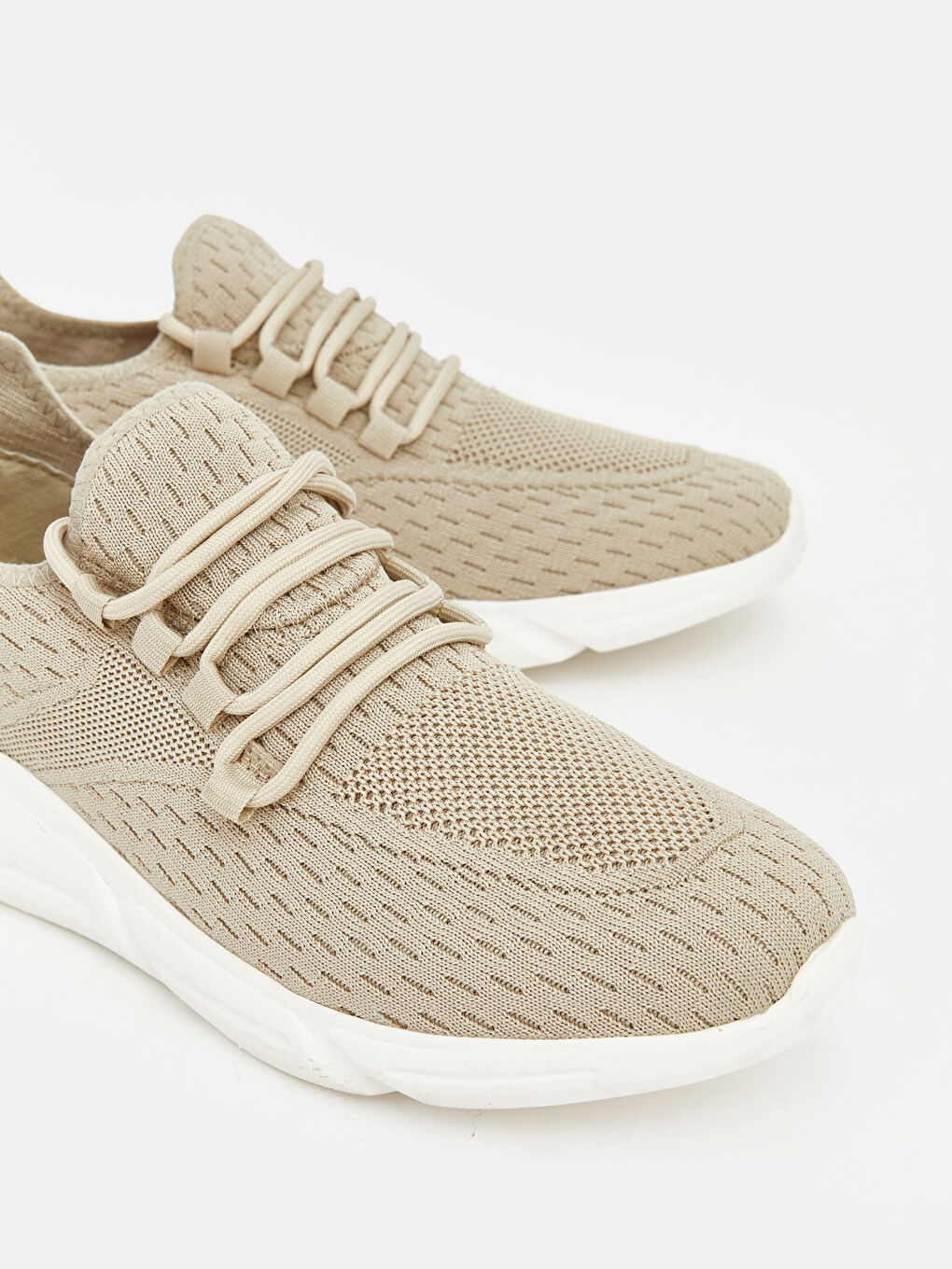 Bej File Detaylı Erkek Spor Ayakkabı-2