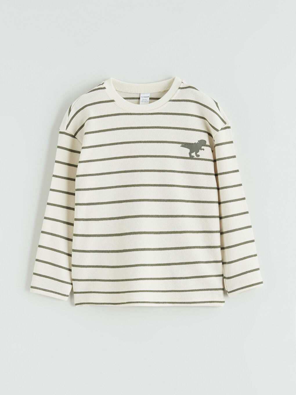 Yeşil Bisiklet Yaka Çizgili Erkek Çocuk Tişört