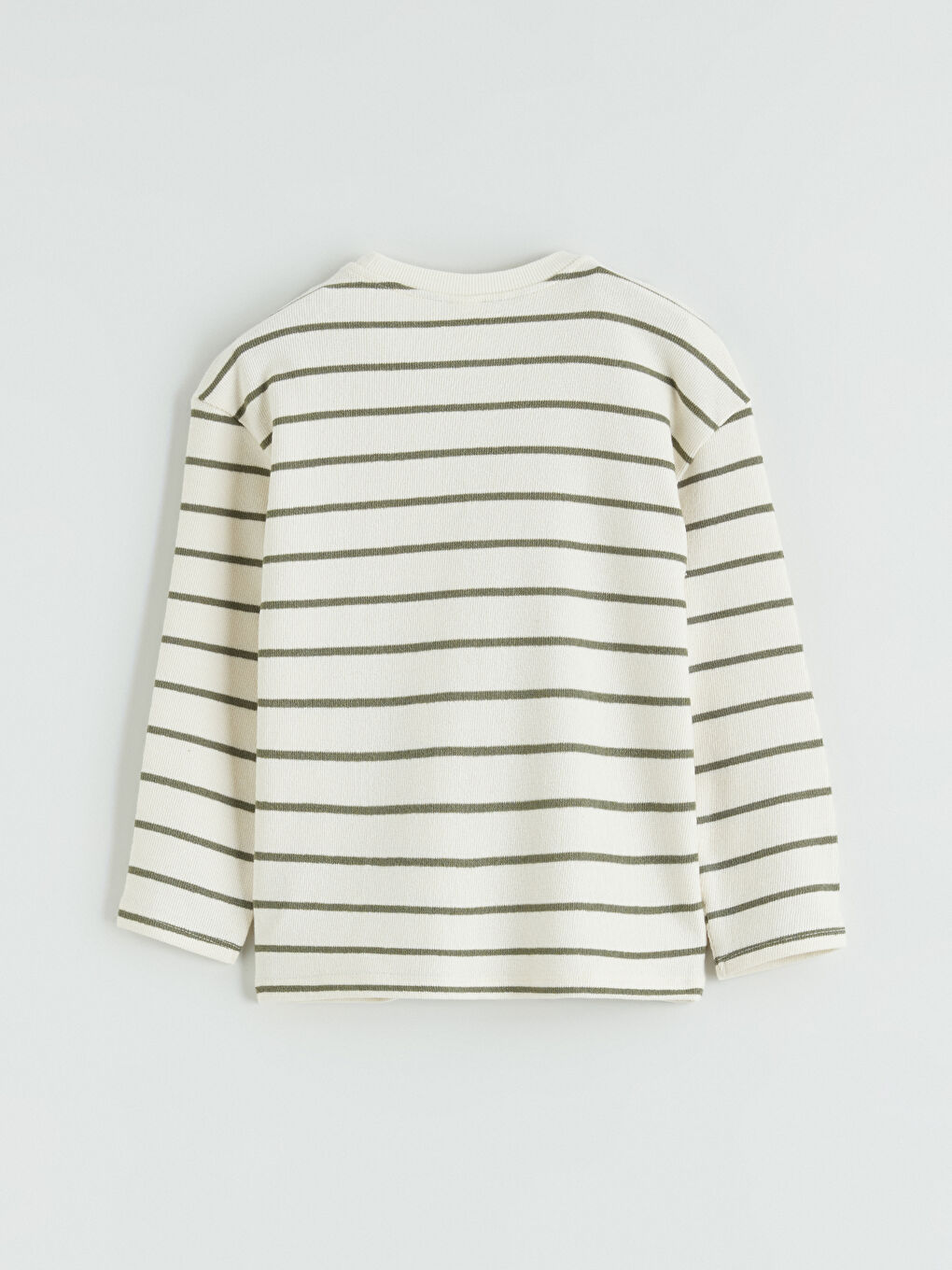 Yeşil Bisiklet Yaka Çizgili Erkek Çocuk Tişört-2