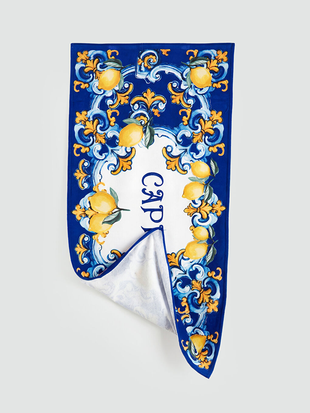 Karışık Limon Baskılı Kadın Plaj Havlusu 70x150 cm-2