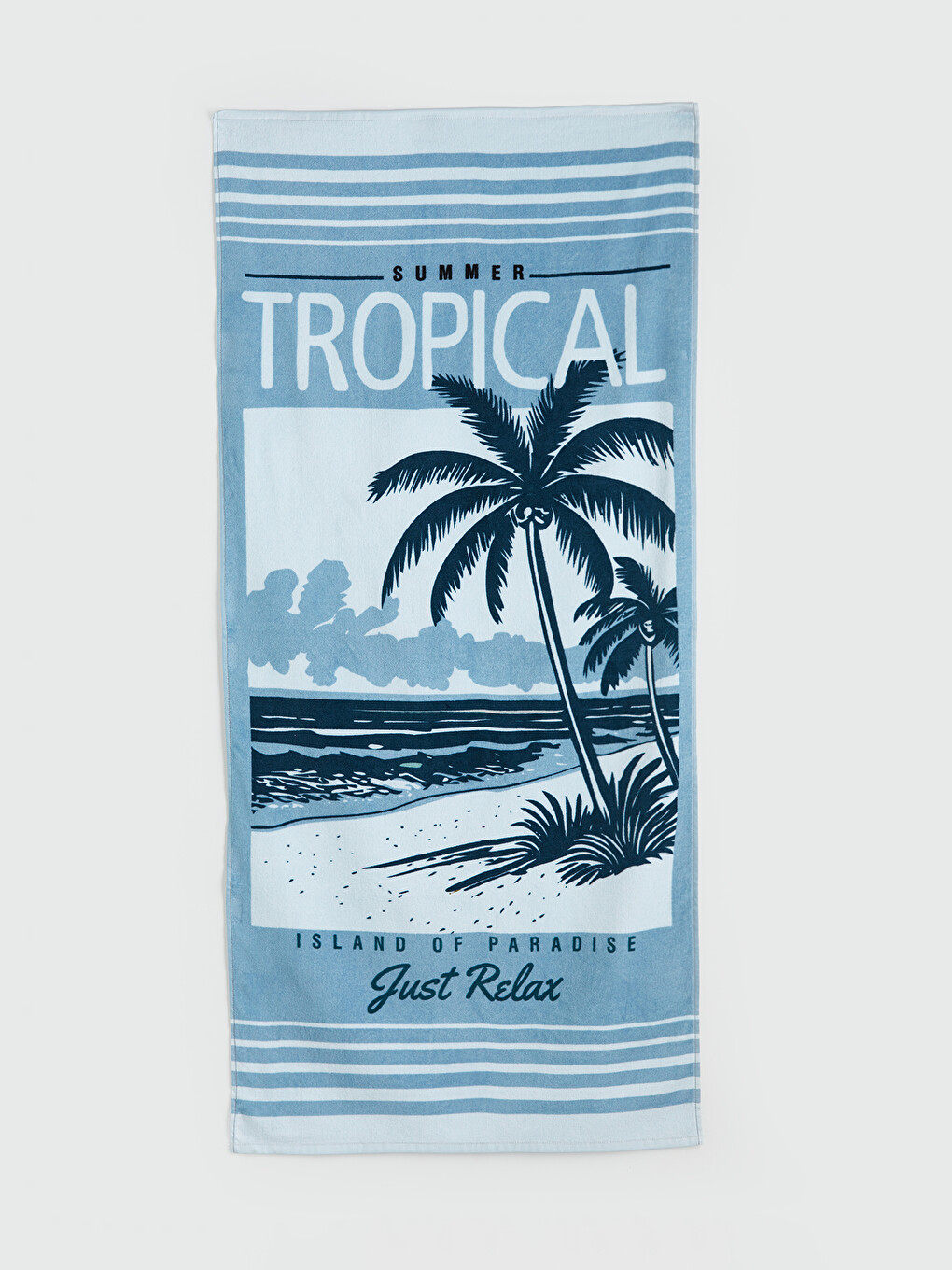 Printed Cotton Beach Towel 70x150 cm-2