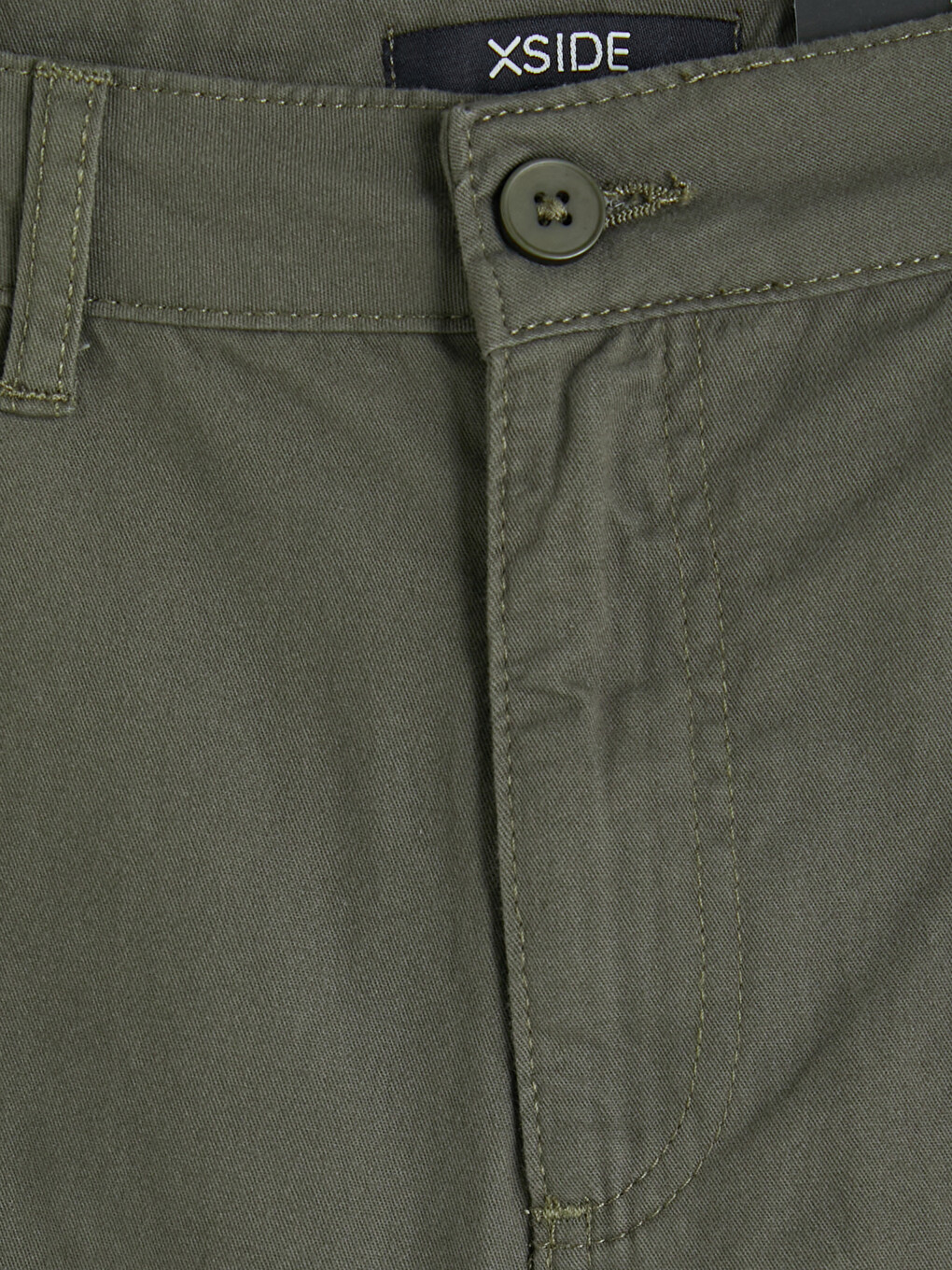 Regular Fit Gabardine Men's Cargo Shorts-6
