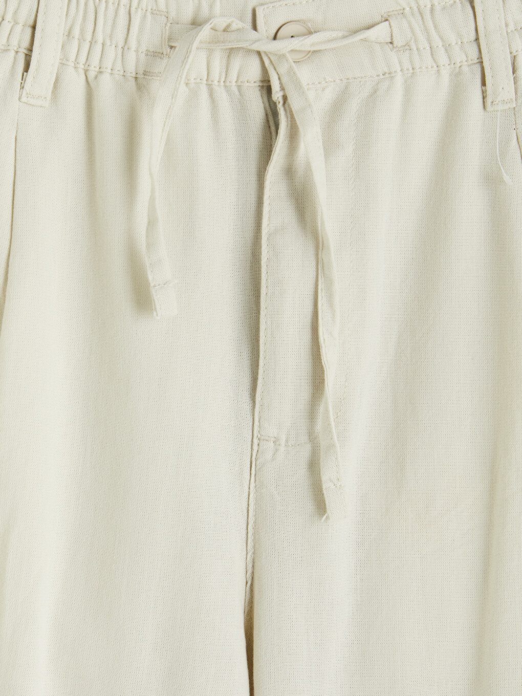 Pantalon Homme Coupe Ample Aspect Lin-2