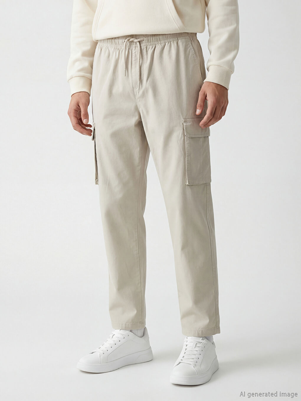 Relaxed Fit Men's Cargo Trousers-1