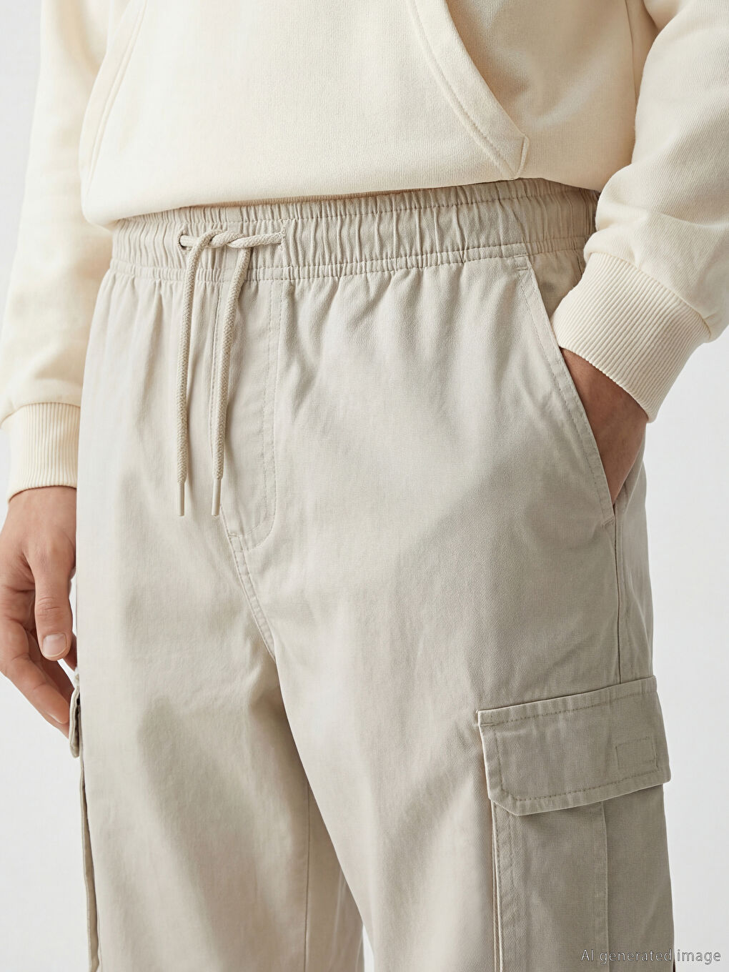 Relaxed Fit Men's Cargo Trousers-2