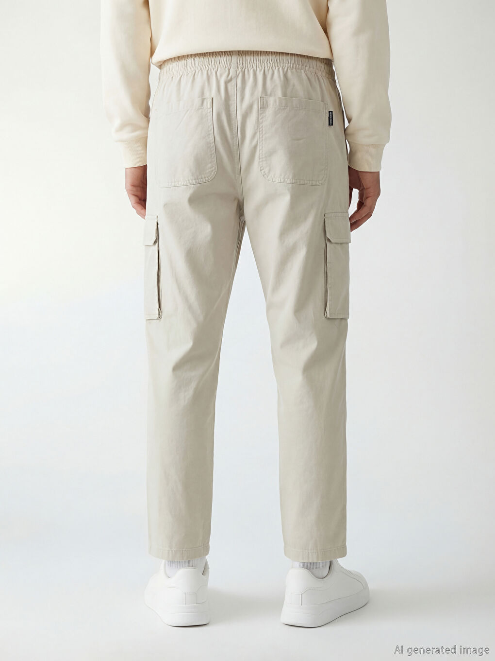 Relaxed Fit Men's Cargo Trousers-3