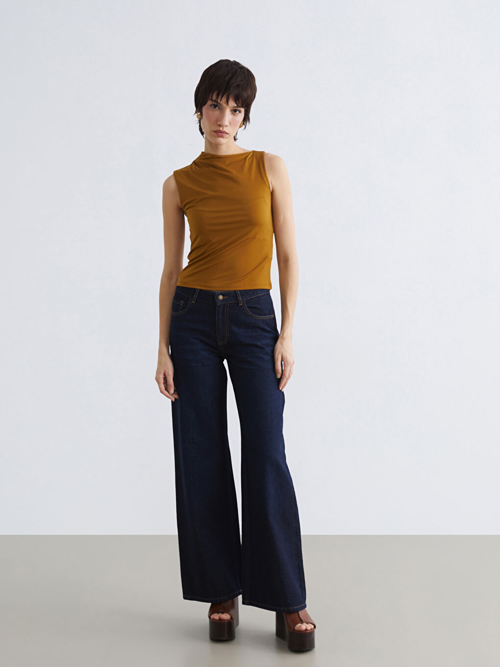 Baggy Fit Kadın Jean Pantolon