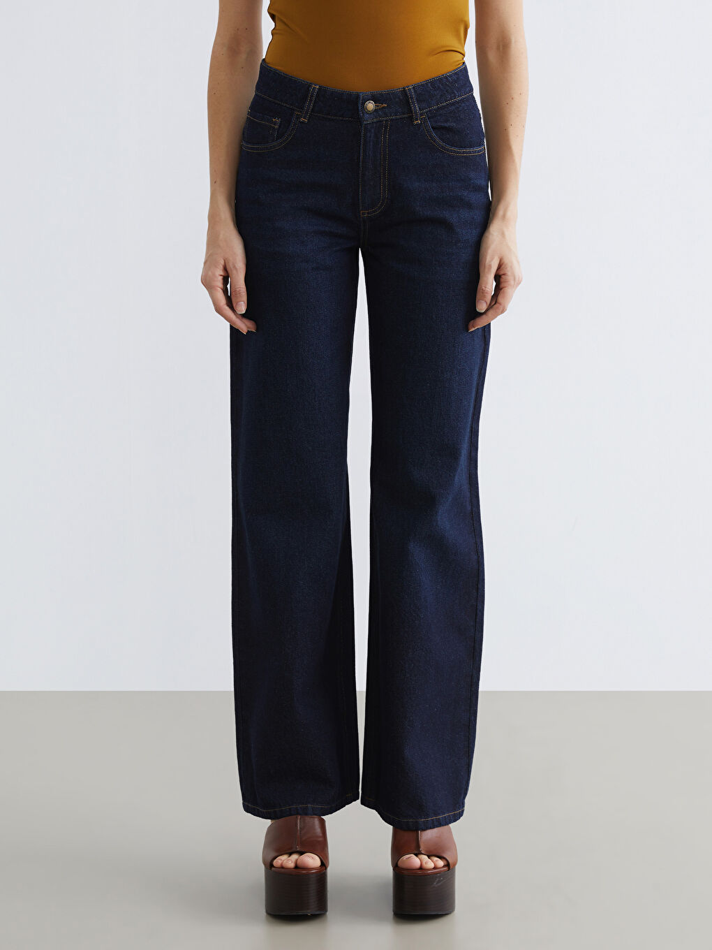 Baggy Fit Kadın Jean Pantolon-1