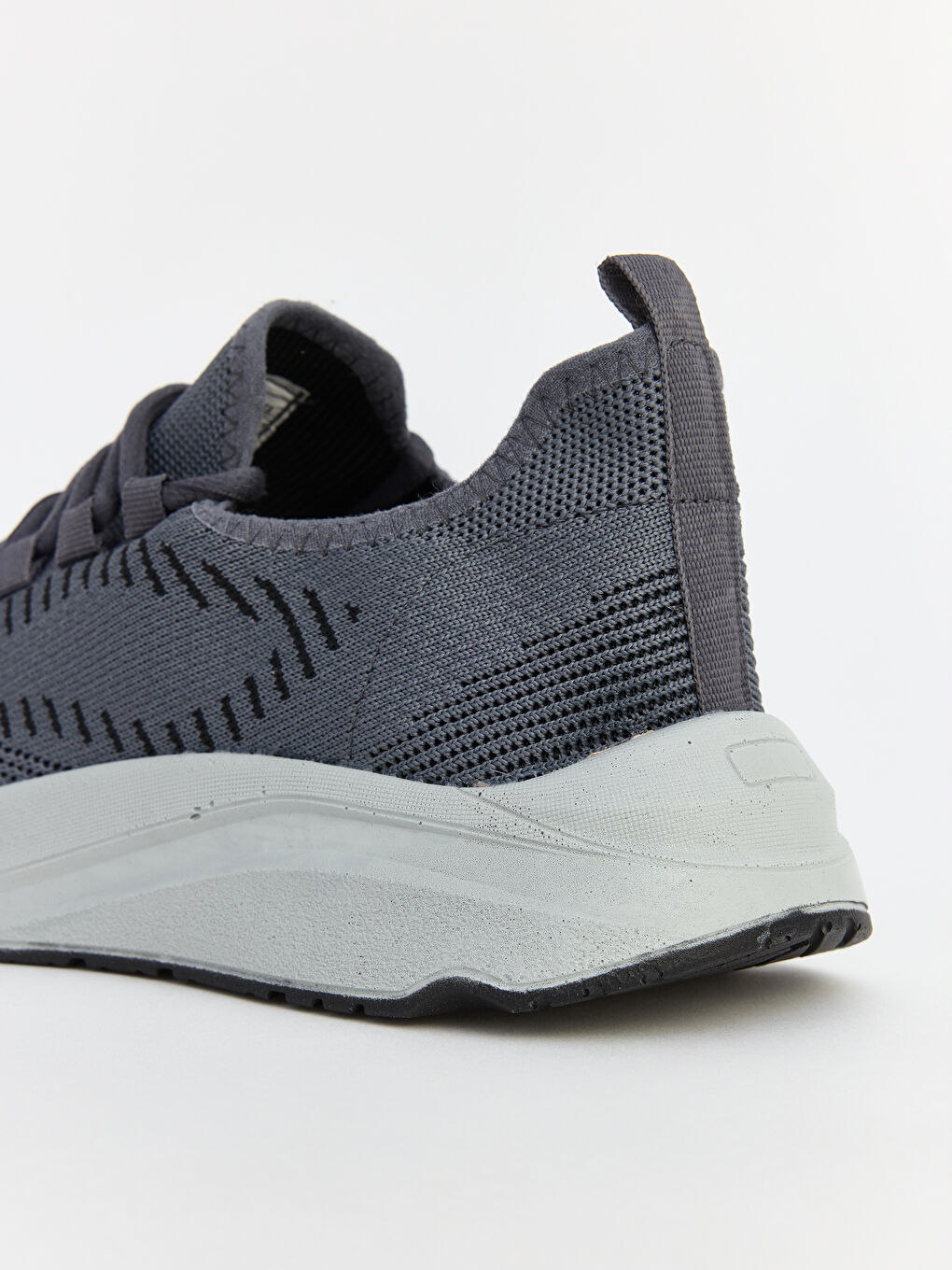 Gri File Detaylı Erkek Spor Ayakkabı-3