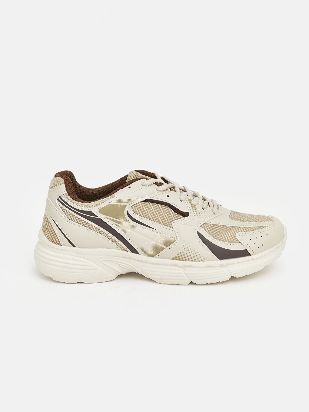 Bej Bağcıklı Erkek Spor Ayakkabı-1