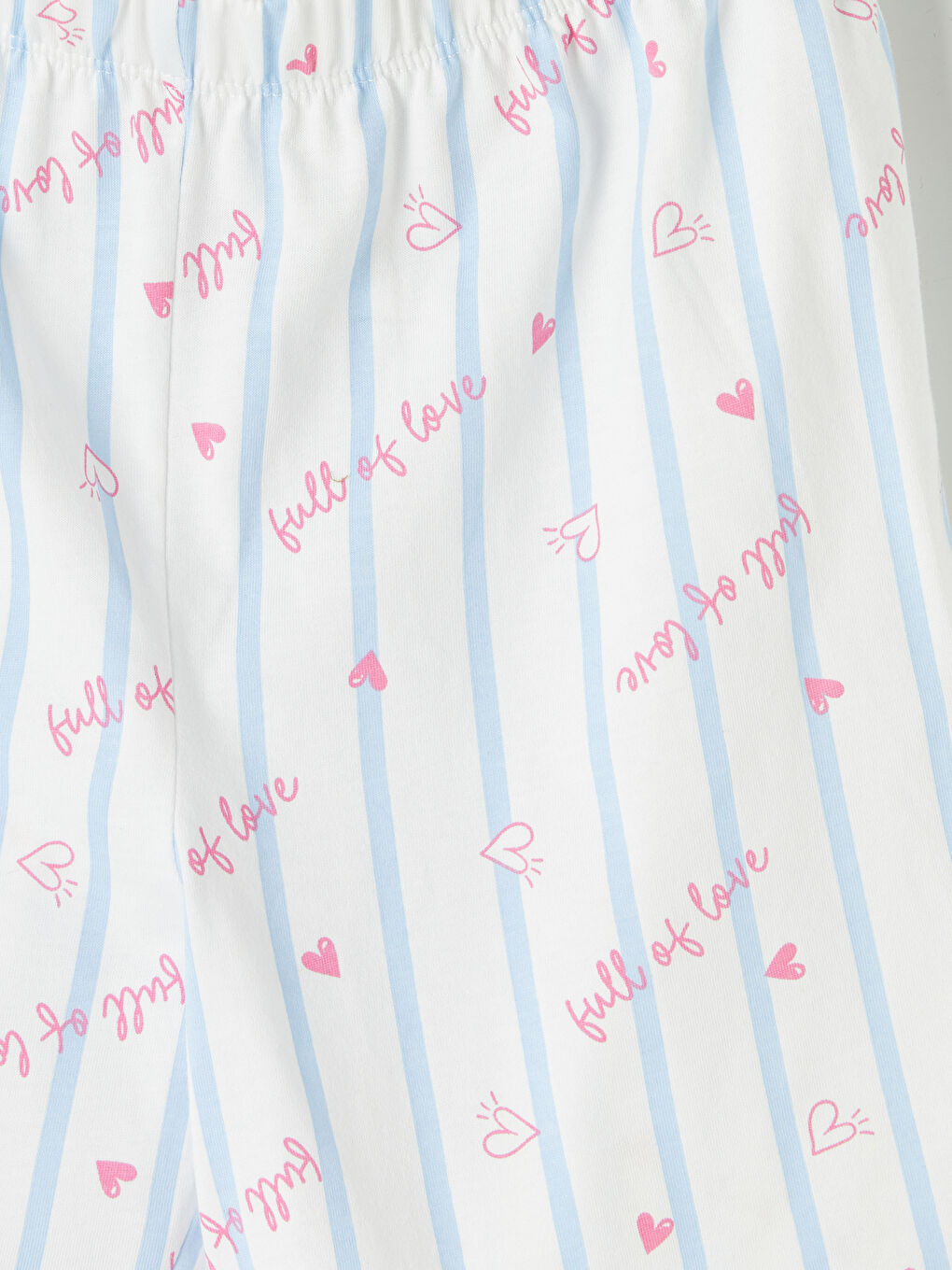 Ekru İp Askılı Kız Çocuk Şortlu Pijama Takımı-6