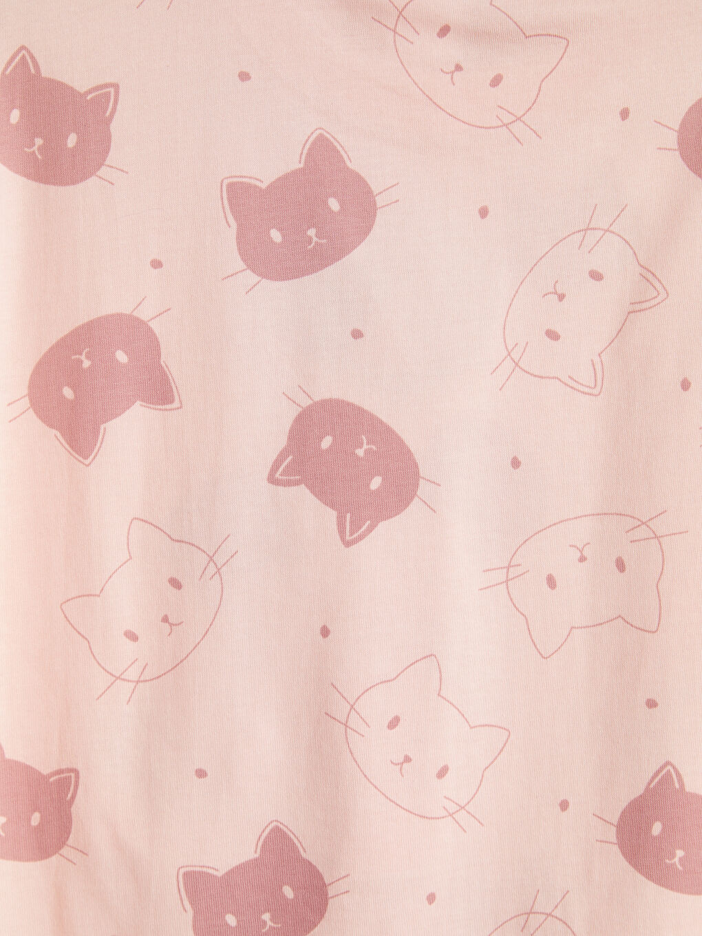 Pembe Baskılı Kız Çocuk Şortlu Pijama Takımı-5