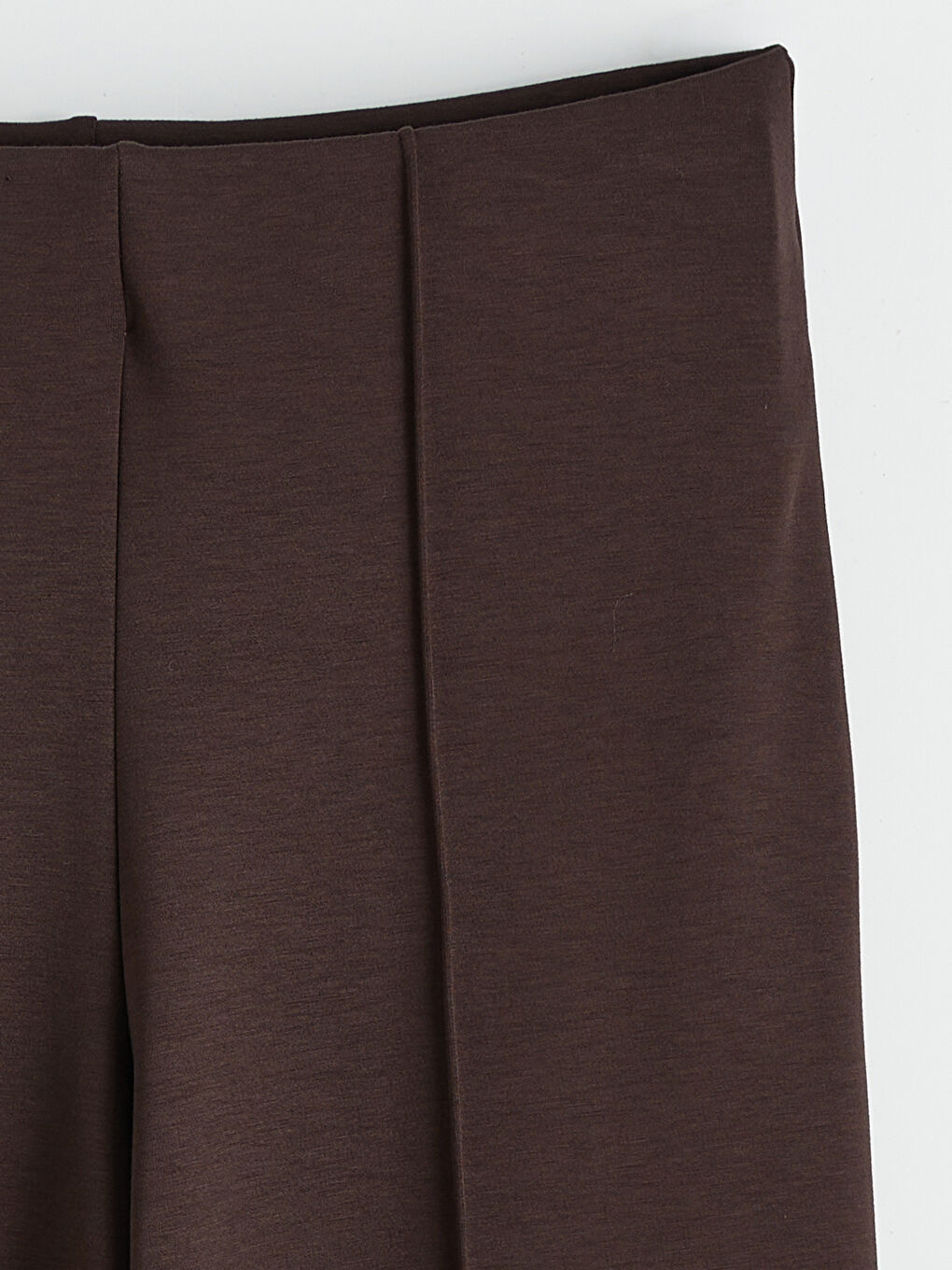 Kahverengi Beli Lastikli Soft Touch Kadın Eşofman Altı-5