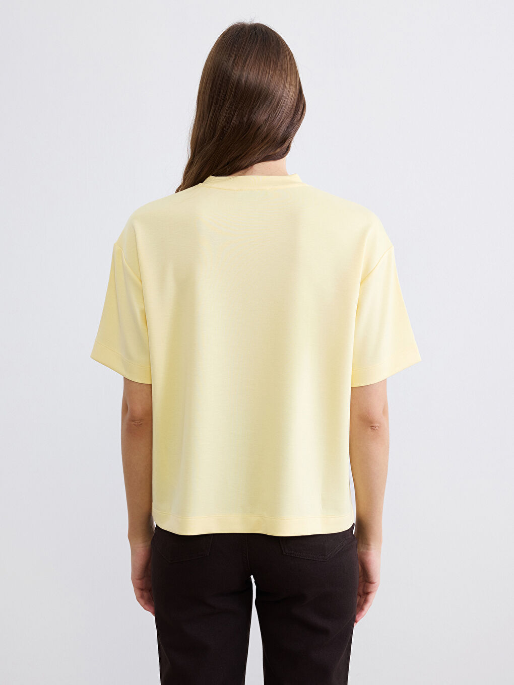 Әйелдер сары футболка-3