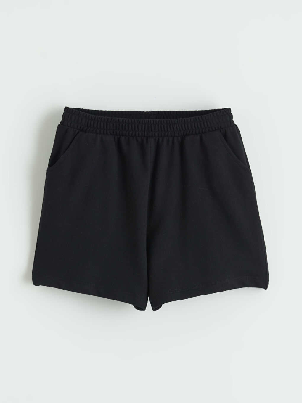 Siyah Beli Lastikli Kız Çocuk Şort