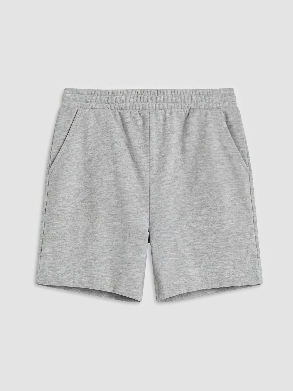 Gri Beli Lastikli Kız Çocuk Şort