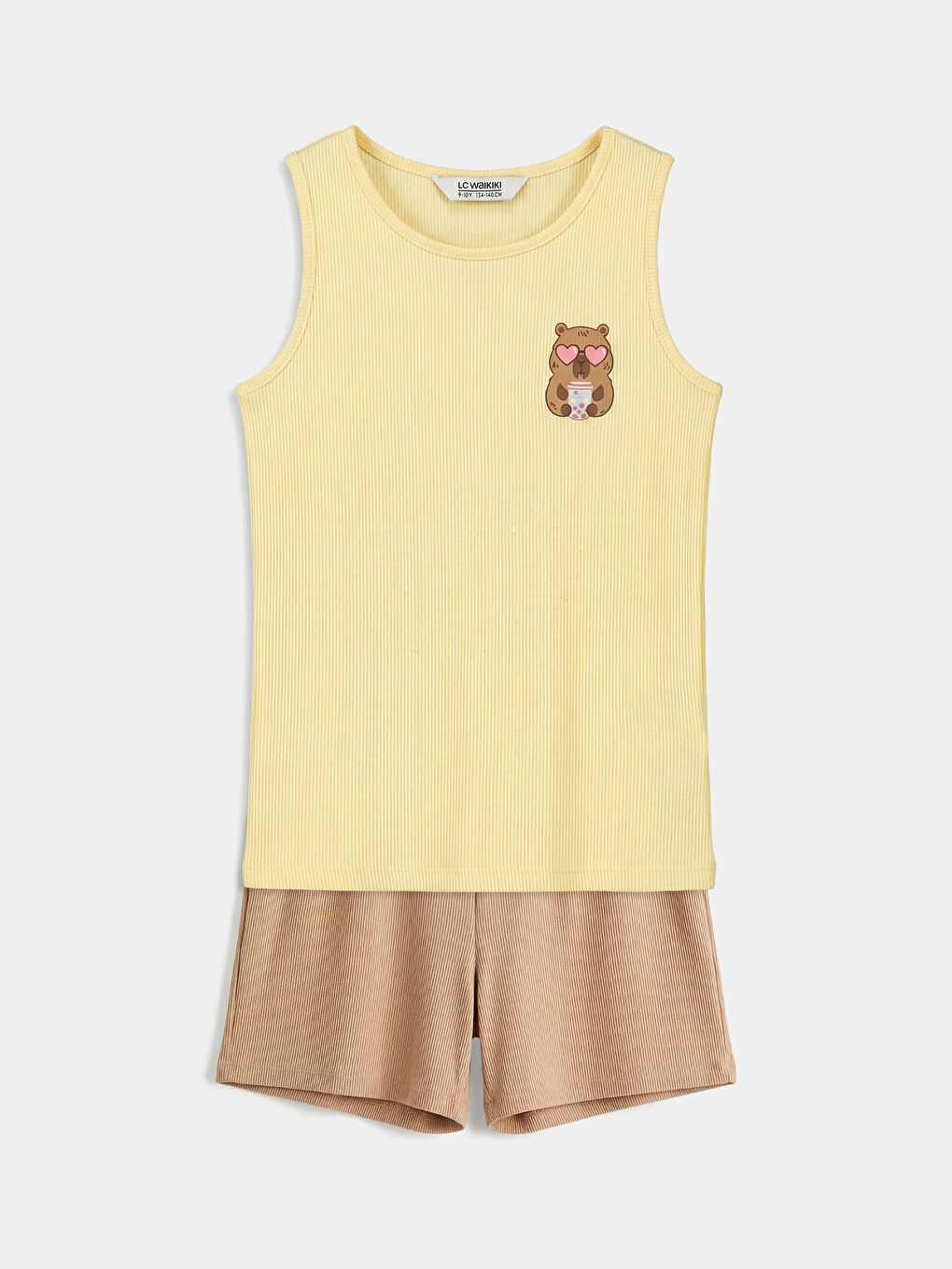 Bedrucktes Mädchen-Kurzpyjama-Set