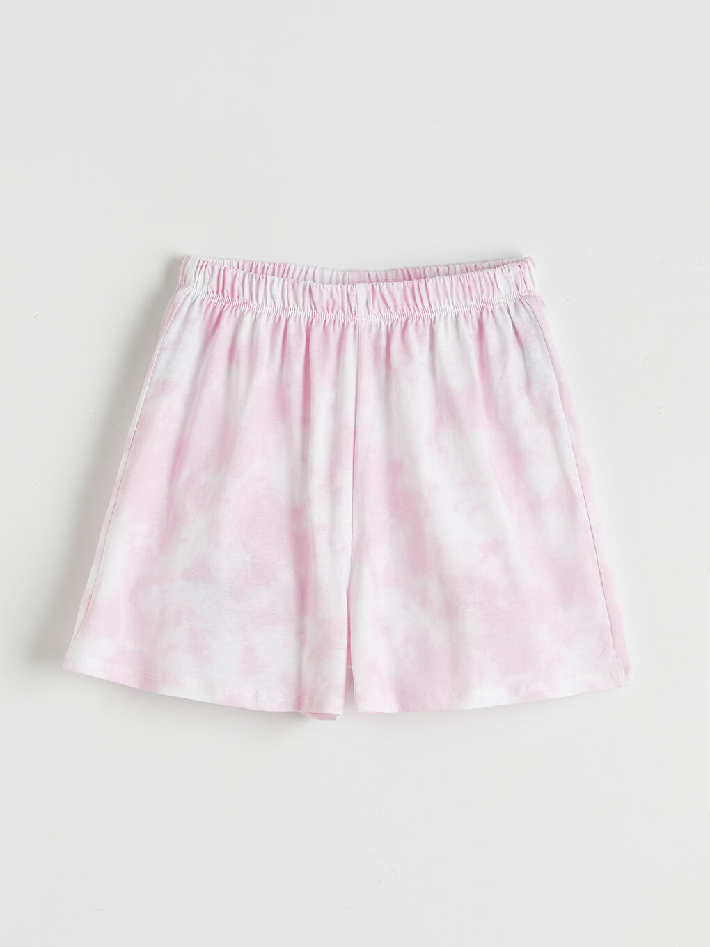 Pembe Bisiklet Yaka Baskılı Kız Çocuk Şortlu Pijama Takımı-3