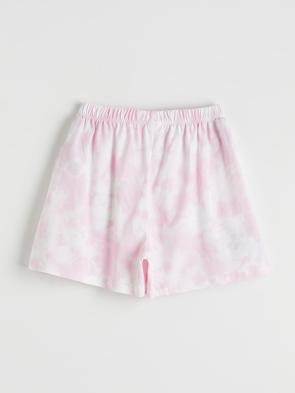Pembe Bisiklet Yaka Baskılı Kız Çocuk Şortlu Pijama Takımı-4