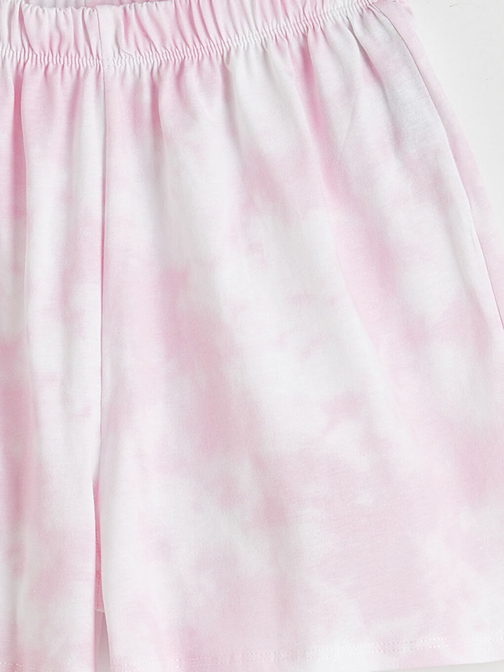 Pembe Bisiklet Yaka Baskılı Kız Çocuk Şortlu Pijama Takımı-6